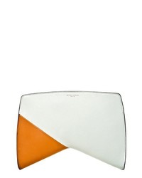 Narciso Rodriguez Boomerang Leather Clutch Ice Camel