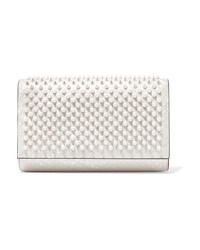 Christian Louboutin Paloma Spiked Patent Leather Clutch