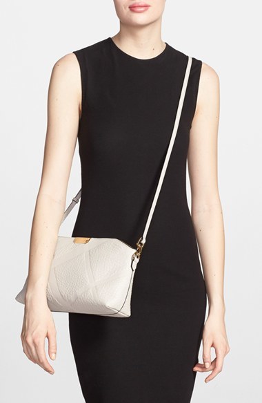 Burberry Small Chichester Check Embossed Leather Crossbody Bag Black, $995  | Nordstrom | Lookastic