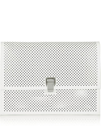 Proenza Schouler The Lunch Bag Large Perforated Leather Clutch