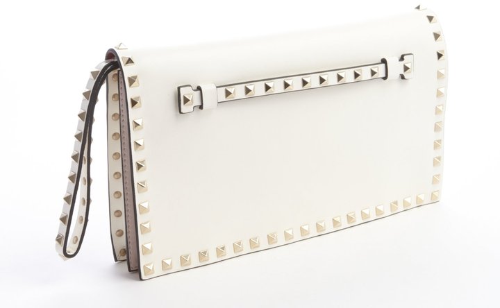 valentino clutch white