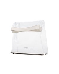 Simon Miller White And Transparent Lunchbag 30 Pvc Clutch Bag