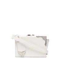 Calvin Klein 205W39nyc White Mini Leather Box Clutch