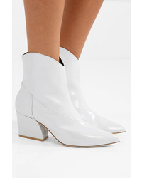 Tibi Dylan Patent Leather Ankle Boots