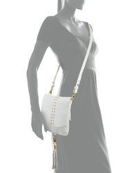 Cynthia Vincent Ember Leather Crossbody Bag White