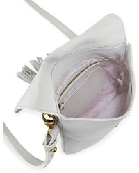Cynthia Vincent Ember Leather Crossbody Bag White