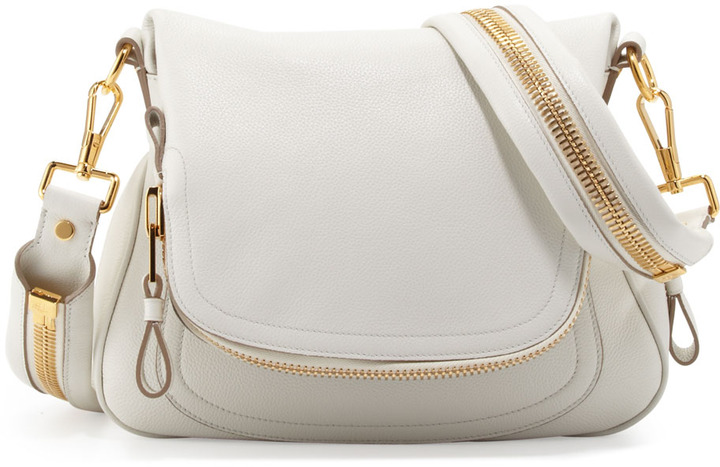 Tom Jennifer Medium Leather Crossbody Bag White, $3,200 | Bergdorf |