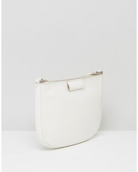 Asos Leather Clean Curved Edge Crossbody Bag
