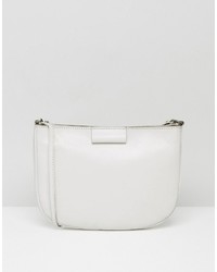 Asos Leather Clean Curved Edge Crossbody Bag