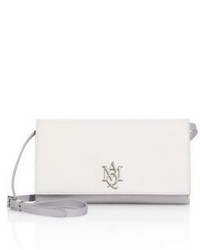 Alexander McQueen Leather Insignia Crossbody Pouch