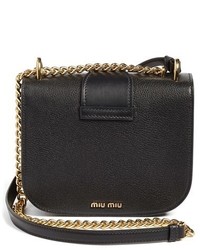 Miu Miu Madras Leather Crossbody Bag Ivory