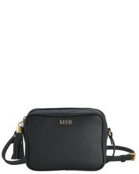GiGi New York Personalized Madison Pebbled Leather Crossbody Bag