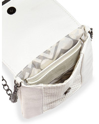 Poverty Flats By Rian Perforated Envelope Crossbody Bag White