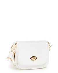 Street Level Faux Leather Crossbody White One Size