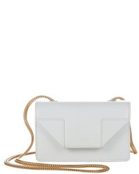Saint Laurent White Leather Mini Betty Crossbody Bag