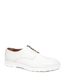 Asos Derby Shoes In Leather White