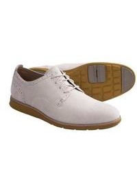 Ecco Clayton Oxford Shoes Leather Shadow White