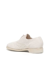 Guidi Panelled Leather Derby Shoes
