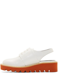 Stella McCartney White Sling Back Derbys