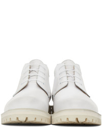 Common Projects White Combat Derby Lace Up Boots