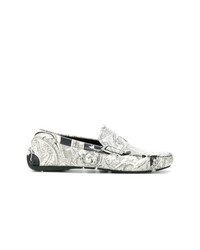 Versace Baroque Print Loafers