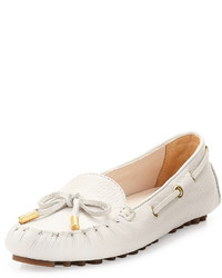 Cole Haan Cary Tumbled Leather Driver Optic White