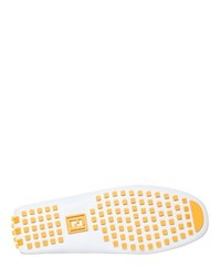 Fendi College Tumbled Leather Driving Shoes