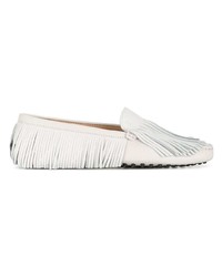 Tod's Fringed Slip On Loafers
