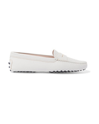 Tod's Gommino Textured Leather Loafers