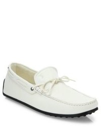 Tod's Pebbled Leather Driver Loafers