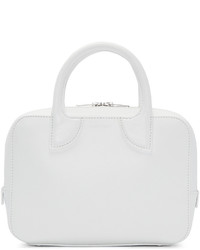 Courreges Courrges White Leather Small Duffle Bag