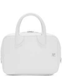 Courreges Courrges White Leather Small Duffle Bag