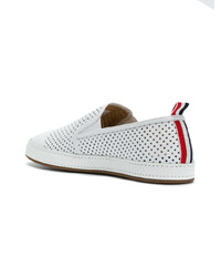 Thom Browne Espadrille With In Perforated Calf Leather