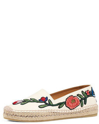 Gucci Pilar Embroidered Espadrille Flat
