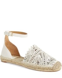Tory Burch Roselle Espadrille Size 10 M Ivory