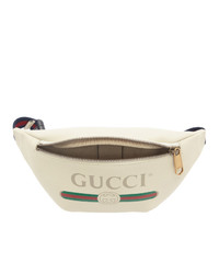 Gucci White Small Logo Belt Bag