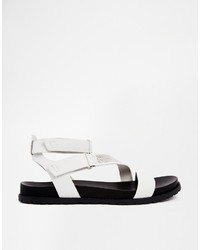 DKNY Active Sterling White Flat Sandals