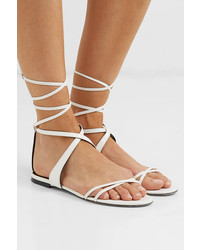 Isabel Marant Afby Glossed Leather Sandals