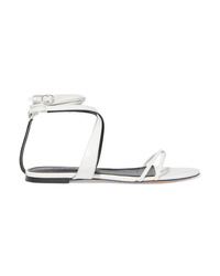 Isabel Marant Afby Glossed Leather Sandals