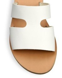 Ancient Greek Sandals Apteros Cutout Leather Slides