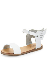 Babywalker Winged Leather Sandal White Size 6 10
