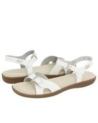 Bass Joanne Sandals White Leather