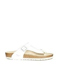 Birkenstock Gizeh White Flat Sandals