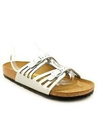 Birkenstock Granada Silver Sandals Slides Slides Sandals Shoes
