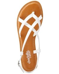 Charlotte Russe Crisscrossing Strappy Flat Sandals