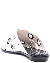 Proenza Schouler Eyelet Slide Sandals