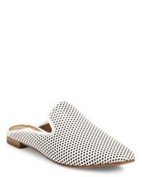 Frye Gwen Perforated Leather Flat Mules