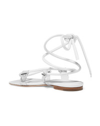 Rosetta Getty Leather And Pvc Sandals