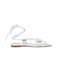 Rosetta Getty Leather And Pvc Sandals