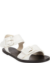 Proenza Schouler Leather Buckle Flat Sandals